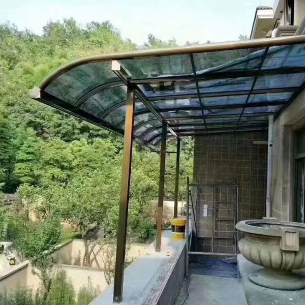 Toldo de aluminio impermeable para mirador de patio y atrio