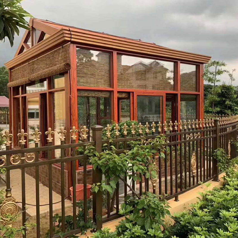 Edificio de acero solarium al aire libre para cobertizo de jardín